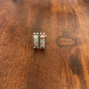 Western Ocean Jasper Duo Adjustable Ring