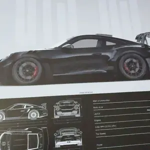 3-count wooden frame canvas, exquisite supercar art poster, cool male bedroom car decoration pattern, car collector, suitable for living room, corridor, office, home wall decoration, ideal gift, Decorative Artwork, Modern Cool Design, Modern Home Decor