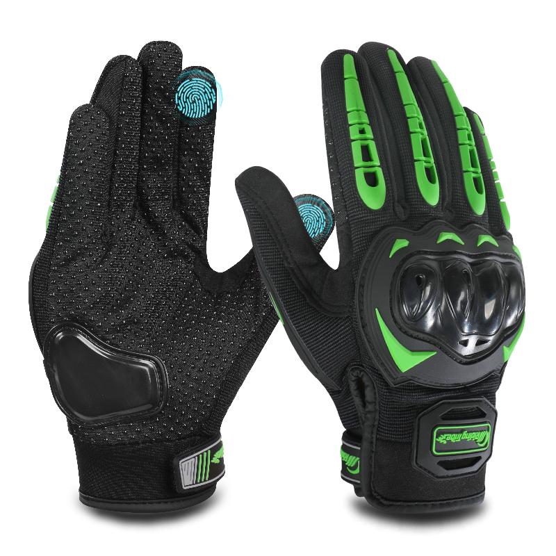 Wear-resistant and non-slip motorcycle riding gloves for men and women, breathable for all seasons, touchscreen compatible, protective and crash-resistant, ideal for outdoor motocross