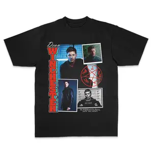 Dean Winchesterr Supernatural Shirt, Vintage Tee, 90s Graphic Tee, Retro Horror T-Shirt, TV Show Shirt, Gift for Men Women, Crew Neck T-shirt, Trending T-shirt