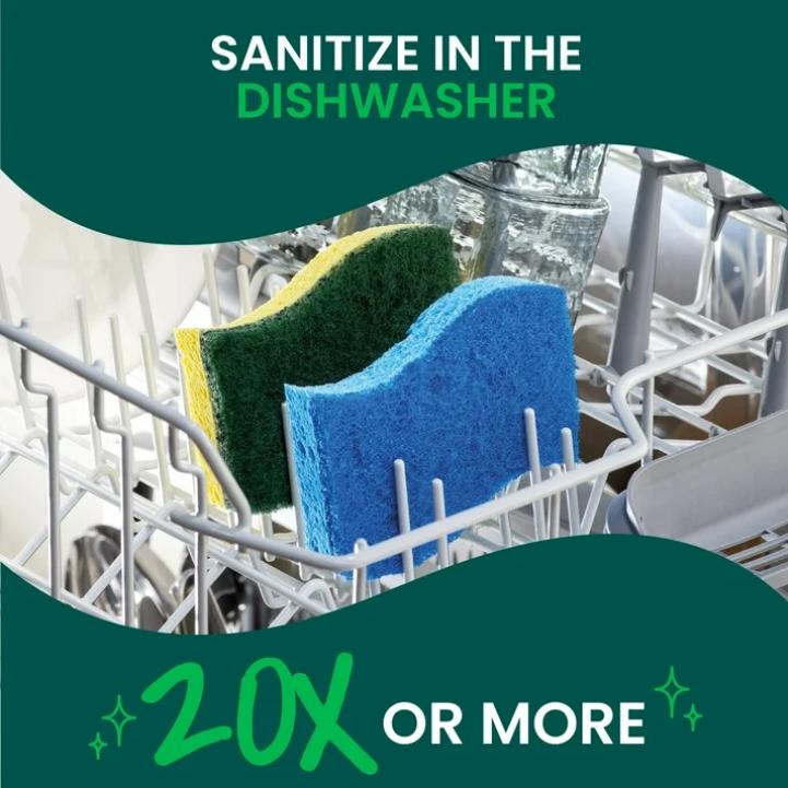 Scotch-Brite Heavy Duty Scrub Sponge, 6 Sponges Total