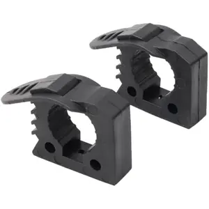 Quick Release Rubber Clamp Mount Kit 1-1/5"~1-1/2" in Diameter, RV Van Trucks UTV Car Accessories Tool Organizer Parts, 2 Pcs