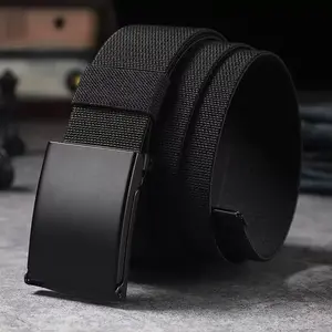 Men's Stretchable Elastic Waistband Belt - Black & Gray & Brown Braided Design, Adjustable Fit for Casual Attire, High Quality Metal Buckle, 130cm Length, Perfect for Various Occasions