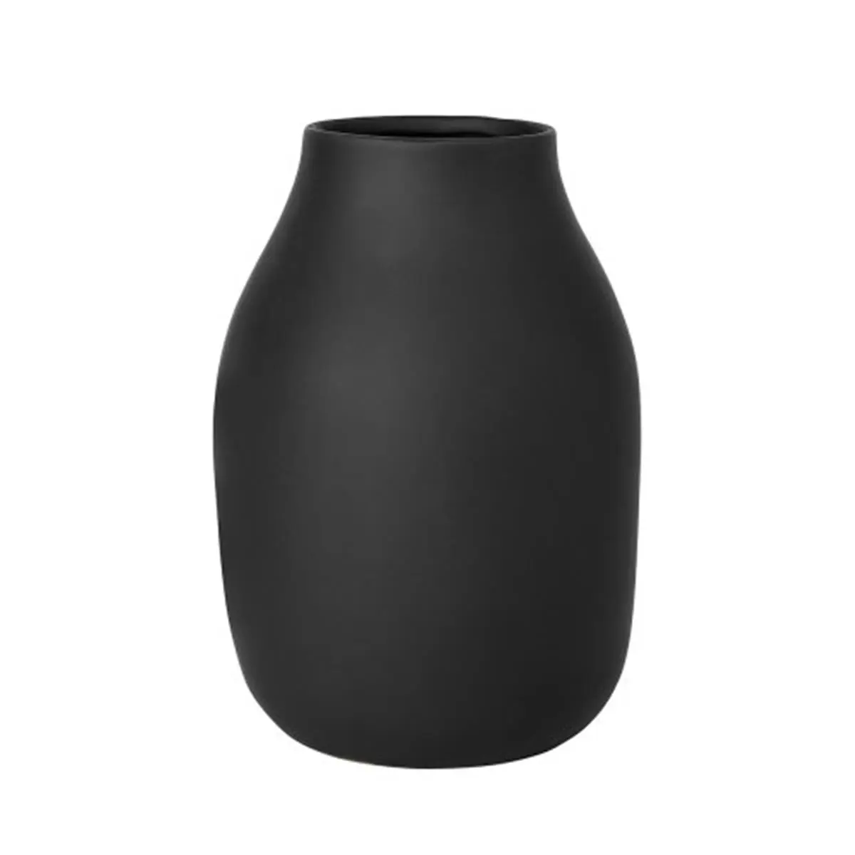 212 MAIN Blomus 65701 Colora Series Modern Minimalist Matte Porcelain Flower Vase - 20x6 in., Peat, Soft Curve Home Decor Piece for Flower Display, Flower Vases