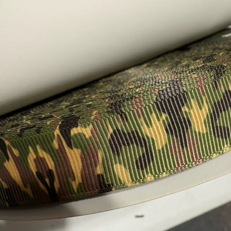6/8" Camo Grosgrain Ribbon 100-Yard Roll 6/8" Camo Grosgrain Ribbon 100-Yard Roll
