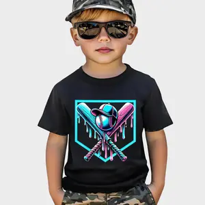 Youth Baseball Drip For Boys T-Shirt, Ice Cream Drip Youth, Boys Baseball Flag New, Back to School Outfit