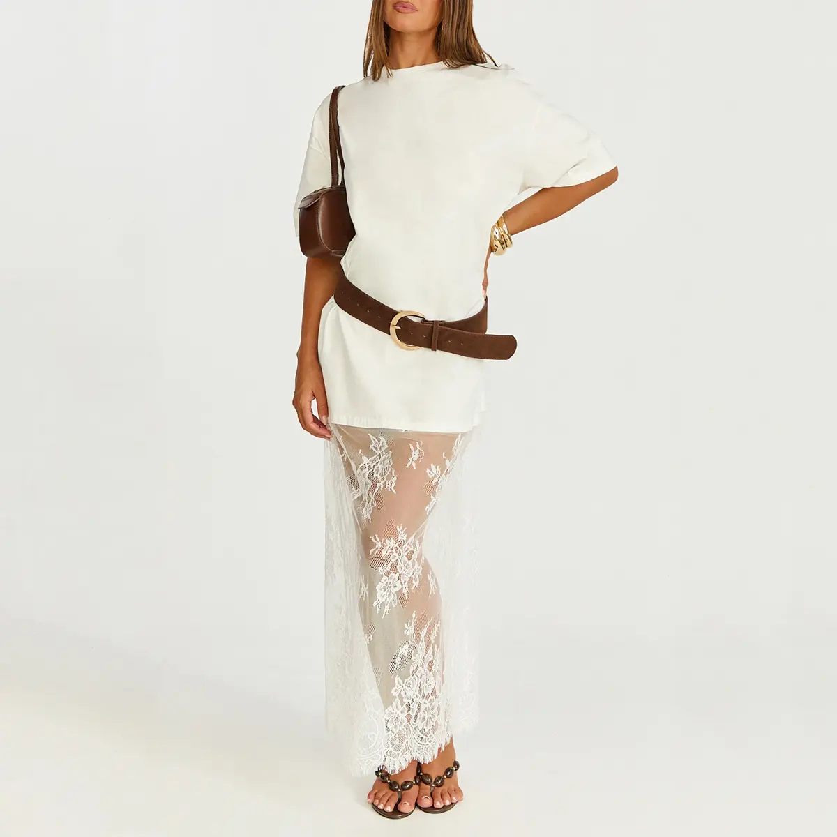 Mntaor Women's Oversized T-Shirt Maxi Dress with Sheer Lace Hem Drop Shoulder Short Sleeve Perfect for Street Style - TikTok Shop Mntaor Women's Oversized T-Shirt Maxi Dress with Sheer Lace Hem Drop Shoulder Short Sleeve Perfect for Street Style - TikTok Shop
