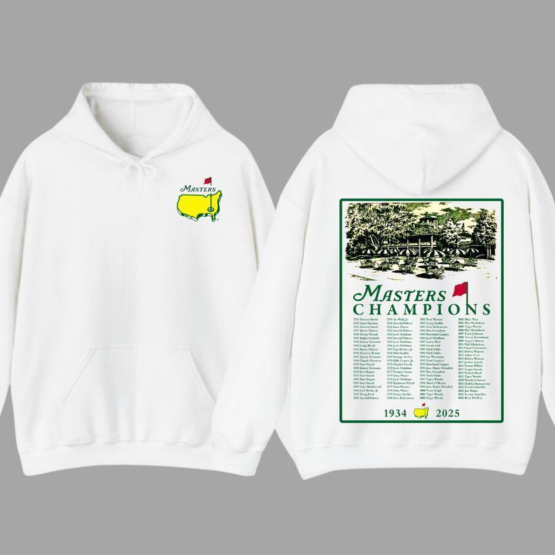 2025 Masters Tournament Augusta 91 Years Hoodie, Golf Tournament, The Masters Golf Cup 2 Sided Hoodie, Golf Gifts For Men