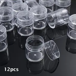 Desktop storage small round box, round covered storage jar - jewelry accessory storage box