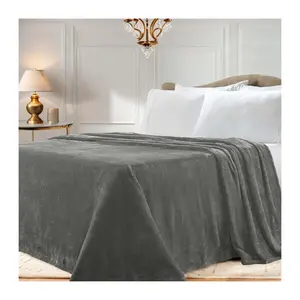 Superior Solid Fleece Medium Weight Fluffy SoftBlanket Twin