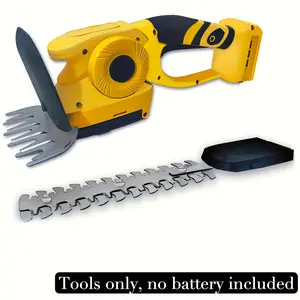 Cordless Hedge Trimmer Compatible With DEWALT 20V Battery, 2 In 1 Electric Handheld Bush Trimmer, Grass Trimmer, Grass Cutter, Shrub Trimmer And Weed Shear For Garden Yard Lawn (Tool ONLY)