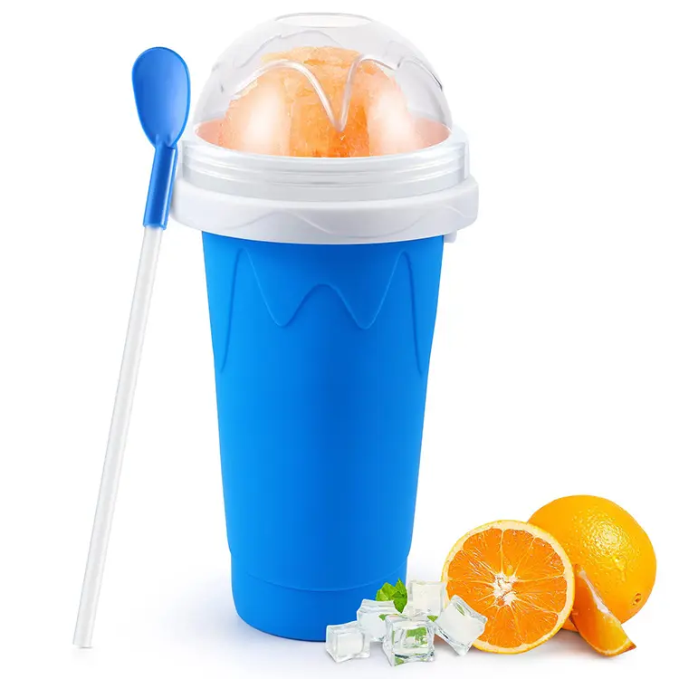 Slushie Maker Cup 450g Reusable Frozen Slushy Cup Lightweight Multicolor Tumbler For Homemade Slushies, Smoothies, Milkshakes, Ice Cream And Frozen Drinks