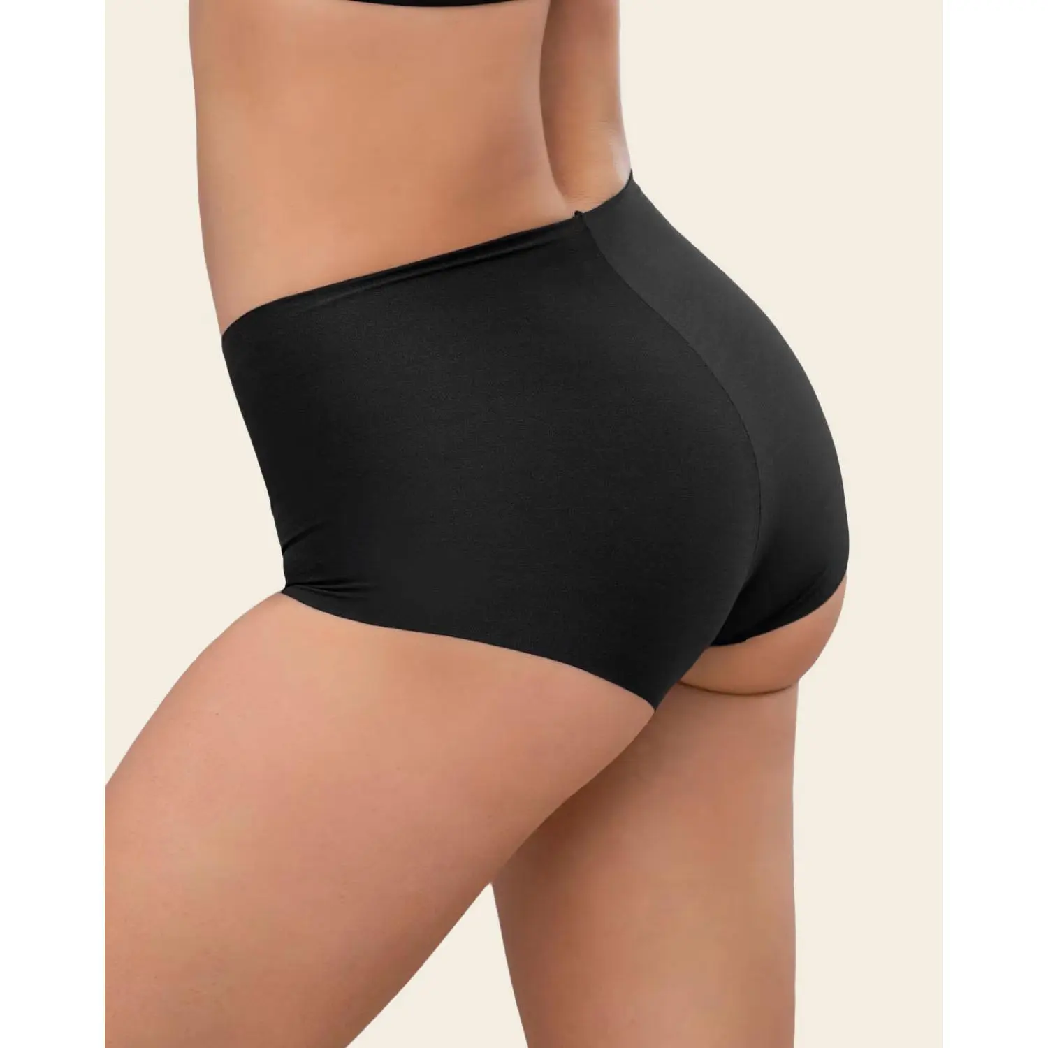 Leonisa Mostly Covered Invisible Microfiber Boyshort Panty