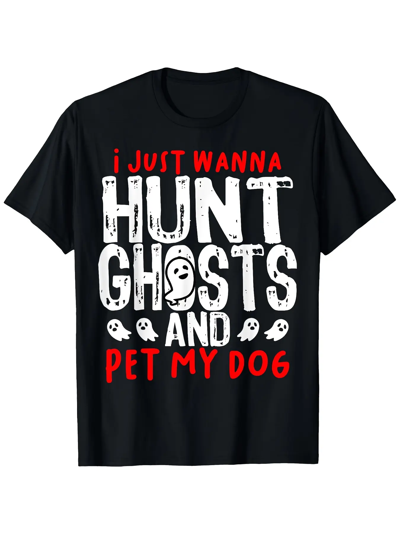 Hunter Paranormal Investigator T-Shirt - Bold _I J unisex soft cotton short sleeve t shirt, vintage graphic casual tee for men women teens, perfect birthday holiday gift for camping travel gym daily street  wear