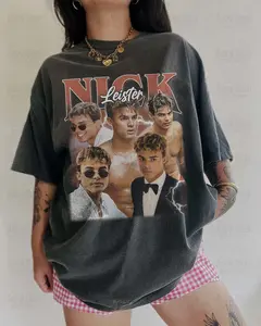 Nick Leister Comfort Colors Unisex Tshirt For Fan, My Fault London Movie 90s Retro Bootleg Shirt, Matthew Broome Fan Merch Celebrity Crush, Cotton Top