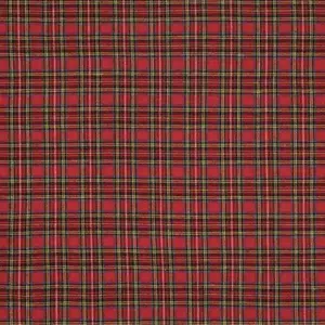 Tartan Plaid Red & Green Flannel Fabric