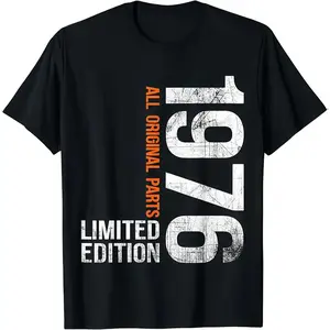 180gVintage 1976 50th Birthday Gifts Men Women 50 Years Old T-Shirt Sweatshirt Classic   Graphic Unisex rod wave good tees funny target bacon deo merch