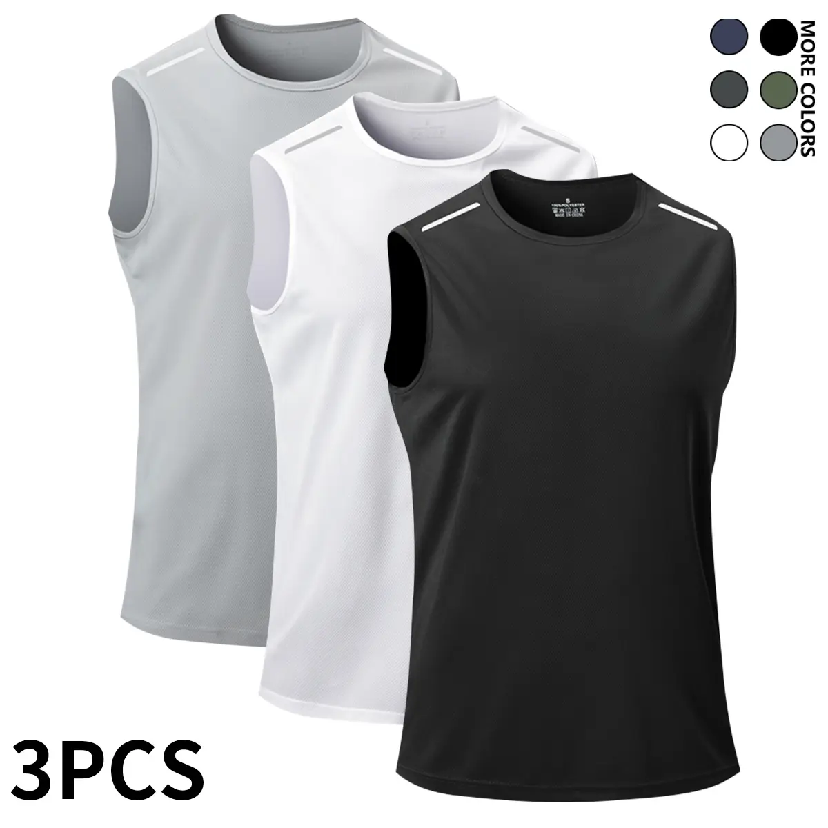 White + Black + Light Gray