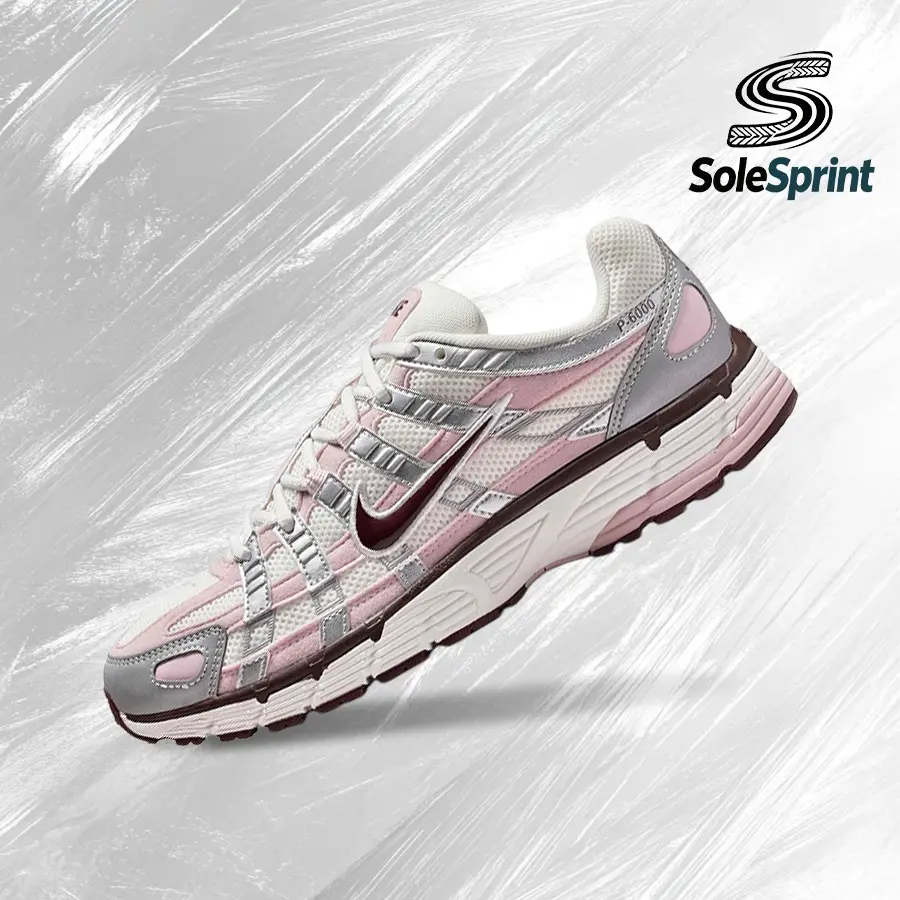 Nike P-6000Silver Burgundy Plum Chalk (Women's)– Women's Lifestyle Sneakers – shoes for woman -Vintagen - Running Shoes, Lightweight Shock-Absorbing Comfort, Breathable Everyday Fit, Gym Training to Street Casual Wear - back to school - IM6026 121