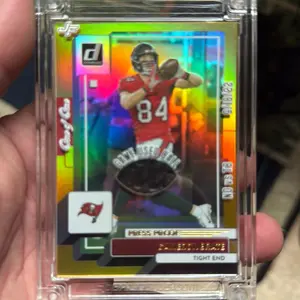 2025 Jersey Fusion Press Proof Game Used Ball Patch  Cameron Brate 1/1