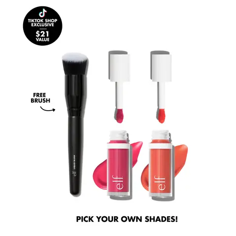 e.l.f. Build Your Blush Duo & Free Liquid Blush Brush