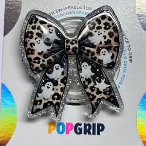 Leopard Ghost bow Phone Grip Kindle Grip Bookish AcrylicResin