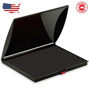 Premium Quality Felt Rubber Stamp Ink Pad, Large 5" x 7", Durable Lightweight: (Black)