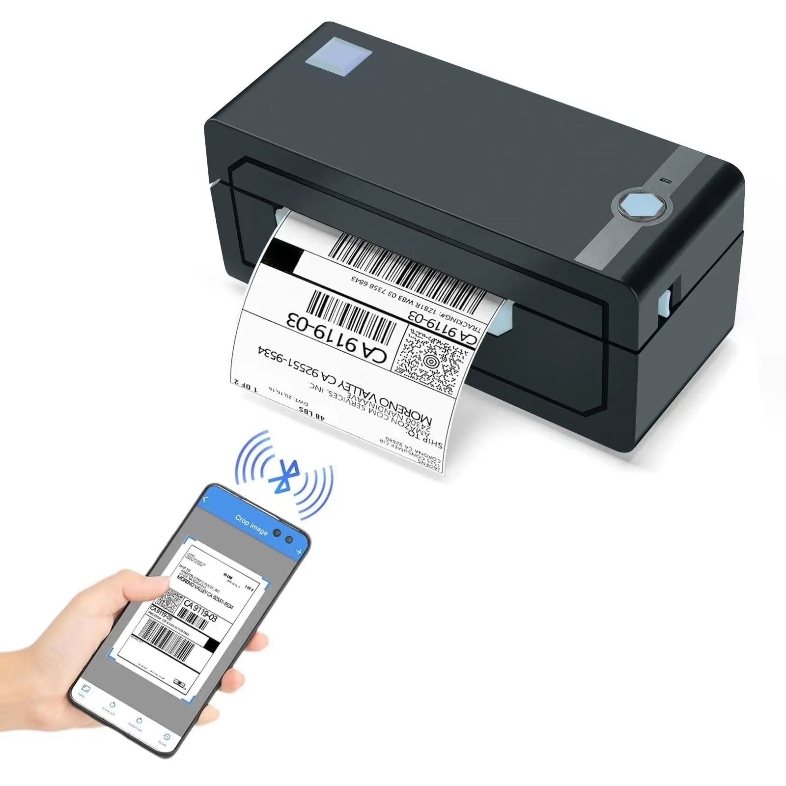 JADENS 268BT Bluetooth Thermal Label Printer, 4x6 Wireless Label Printer for Packages