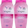 Vagisil Feminine Wash for Intimate Area Hygiene, Odor Block, Gynecologist Tested, Hypoallergenic, 12 oz, (Pack of 2)