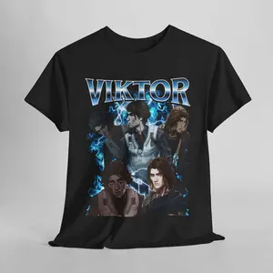 Viktor Arcane Tee Shirt, Unisex Vintage Streetwear League of Legends Shirt Anime Appare Merchandise League of Legends Sweatshirt