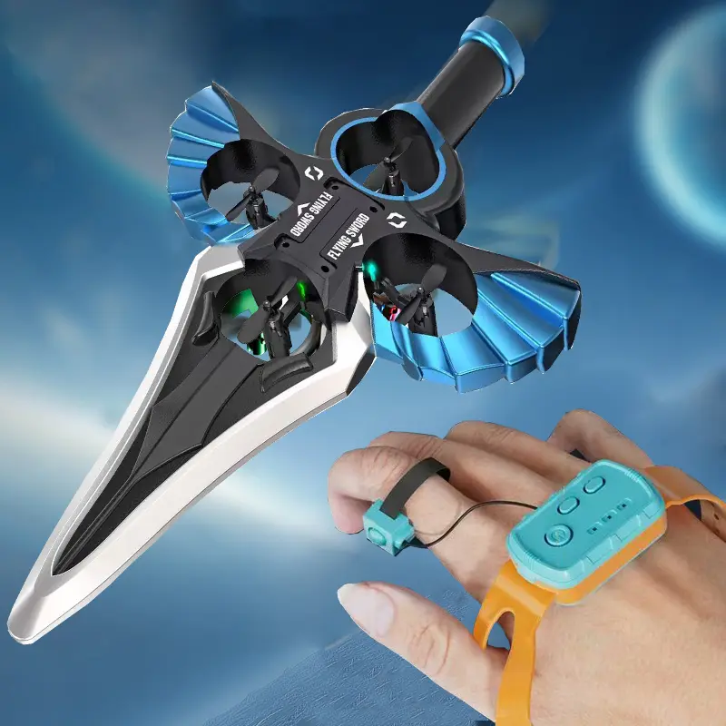 Gesture-Controlled Levitating Flying Sword RC Toy, Remote Control Aircraft with 360° Flips, Flexible Frame, Easy to Fly, Drop-Proof Design, Ideal for Beginners, Outdoor Gift