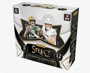 Panini NFL Select Hobby Box 2024 - 12 Cards Per Box with 5 Cards Including 2 Autographs & 1 Memorabilia Card Collectible Items from the 2024 NFL Season