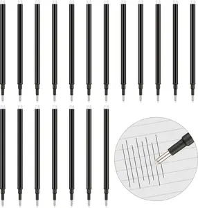 Erasable Pen Refills 24 Pcs  0.7 mm Gel Ink Refills Medium Fine Point Erasable Pens Lead Writing Planner and Crossword Puzzles Black