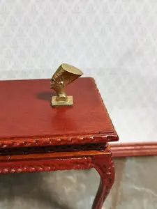 Dollhouse Miniature Nefertiti Head Egyptian Statue Small "Gold" 1:12 Scale