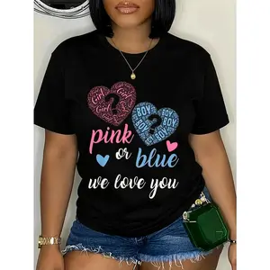 100% Cotton Unisex Gender Reveal Shirts For Mom Dad - Parents Loves You Shirt