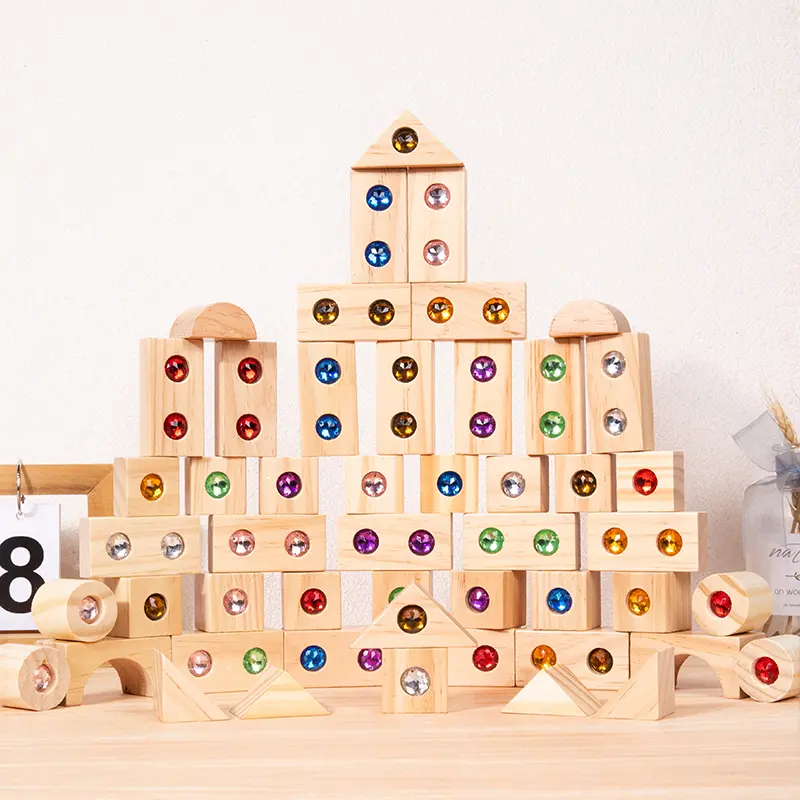 Creative Gem Transparent Building Blocks Set, Building Block Model, High Transparency, DIY Craft Kit, Buildable Blocks Kit, Stem Education, Sensory Training, Home Decor, 50pcs & 32pcs Options, Building Block Sets, Stem Construction Set