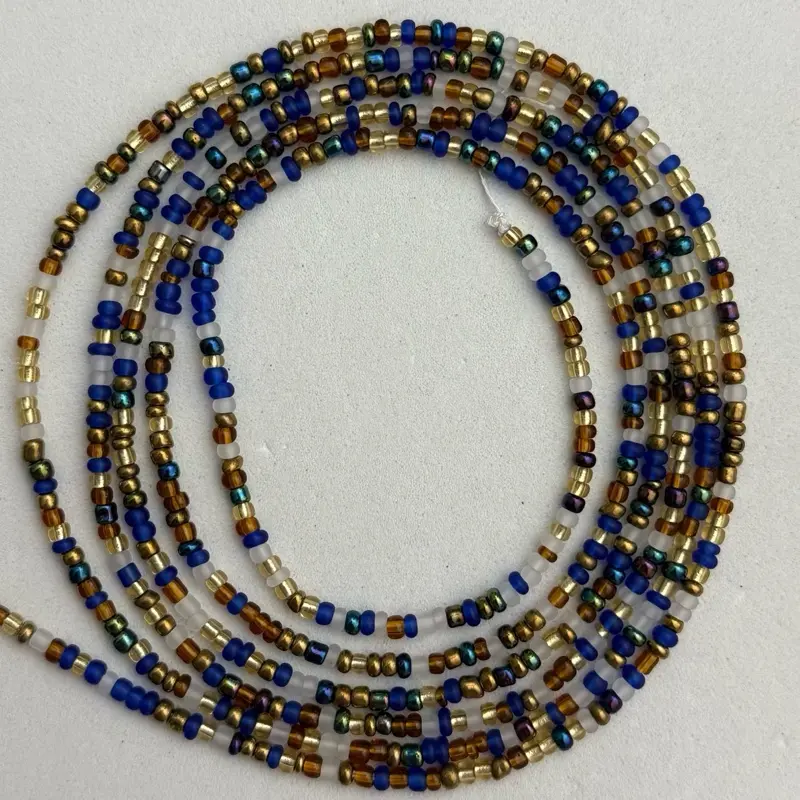Midnight oasis Tie on waist beads