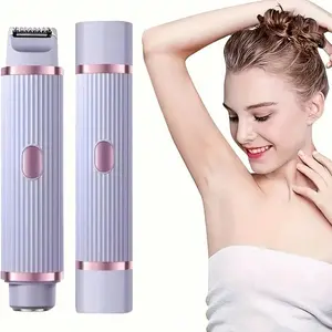 Women's Electric Hair Trimmer, Waterproof Intimate Shaver, Dual Blade Full Body Use, Underarm Trimmer, Type-C Charging, Easy Hair Removal, Portable Hair Remover, No More Hair Hassles