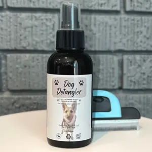 Dog Detangler Spray with Marshmallow Root Extract, Wheat Hydrolysate, and Aloe Vera Juice