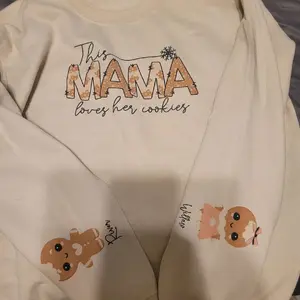 Christmas MAMA sweatshirt Womenswear Hoodie Pullover Long Sleeve Casual Comfort Tops