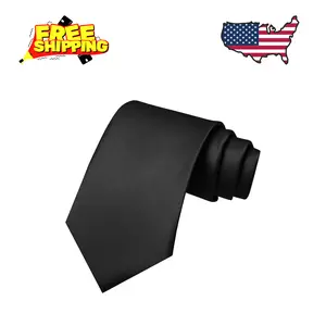 Solid Color Tie Mens Necktie for Business and Wedding