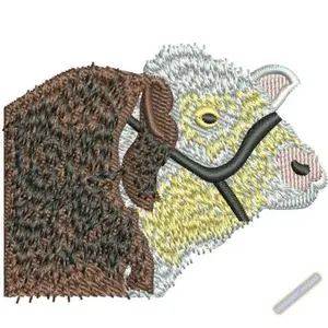 Embroidered Buy Cow, Bulls and Cattle Embroidery  |  Cow and Bulls Embroidery Patterns