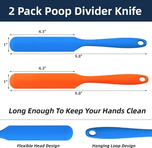 2 Pack Poop Knife, Silicone Poop Cutter Knife Prank Practical Joke Toys Funny Gag Gifts for White Elephant Gift Exchange, Christmas, Anniversary, Bachelor Party, Birthdays and Special Day