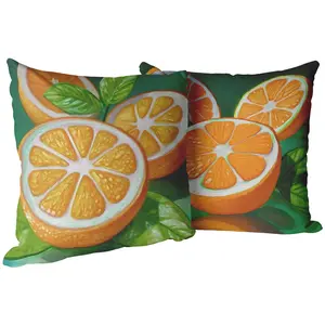 Sliced Oranges Pillow Sliced Oranges Pillow