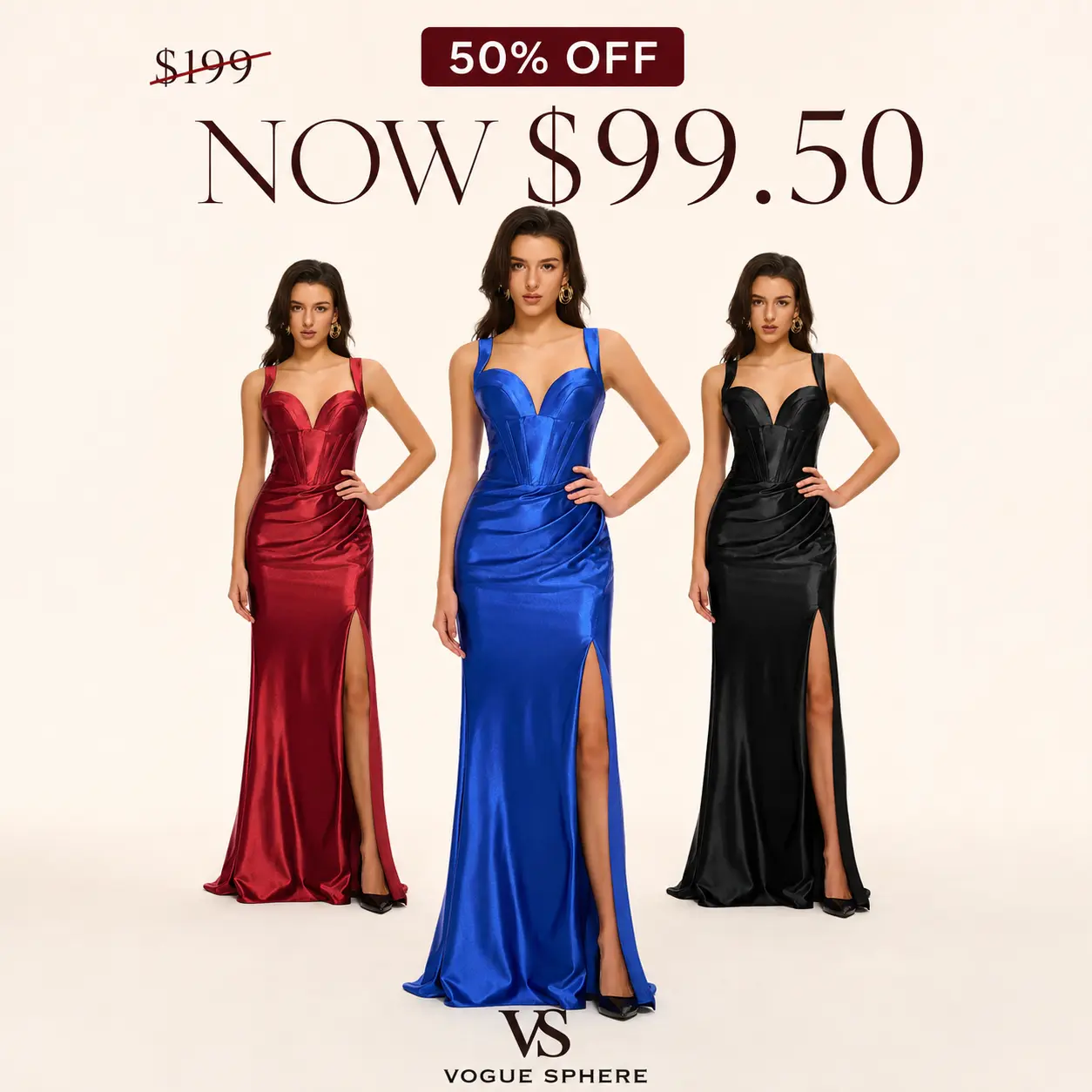 Kaimono Satin Corset Evening Gown with Straps and Thigh-High Slit K0926002