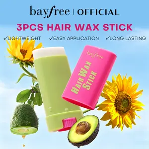 bayfree Unisex Nourishing Long-Lasting Hair Styling Stick Set with Sunflower & Avocado Infusions - Cream Pomade Stick, Haircare Wax, Lightweight Compact, Non-Sticky, Non-Greasy, Strong-Hold Dry Hair Gel for Frizz Control