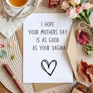 Funny Dirty Mothers Day Card, Mothers Day Gift From Husband, Card For Her, Wife Birthday Card, Anniversary Card For Wife, Wife Gift For Her