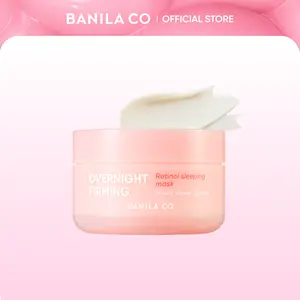 BANILA CO Overnight Firming Retinol Sleeping Mask | Liposome Retinol & Bakuchiol Capsule | Vegan Sleeping Mask for Smooth, Resilient Skin | Korean Facial Skincare Non-Comodogenic