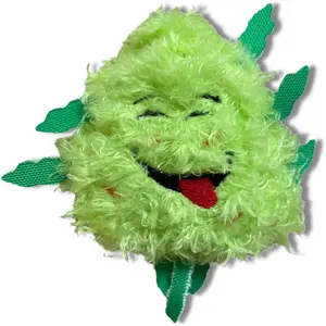 My Name is Bud Jr, Funny Catnip Weed Nug Cat Toy, Cute Stuffed Parody Pot Nug, Cool Plush 420 Novelty Gift for Cats, Kittens & Their Owners, for Play & a Photo Prop