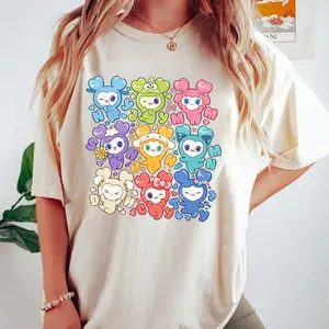 TWICE “THIS IS FOR” America Tour 2026 Shirt – World Tour North America Oversized Unisex Tee, Front Member Collage + Back City List Print, Soft Comfort Color Streetwear, K-Pop Concert Outfit for ONCE, Fan Gift